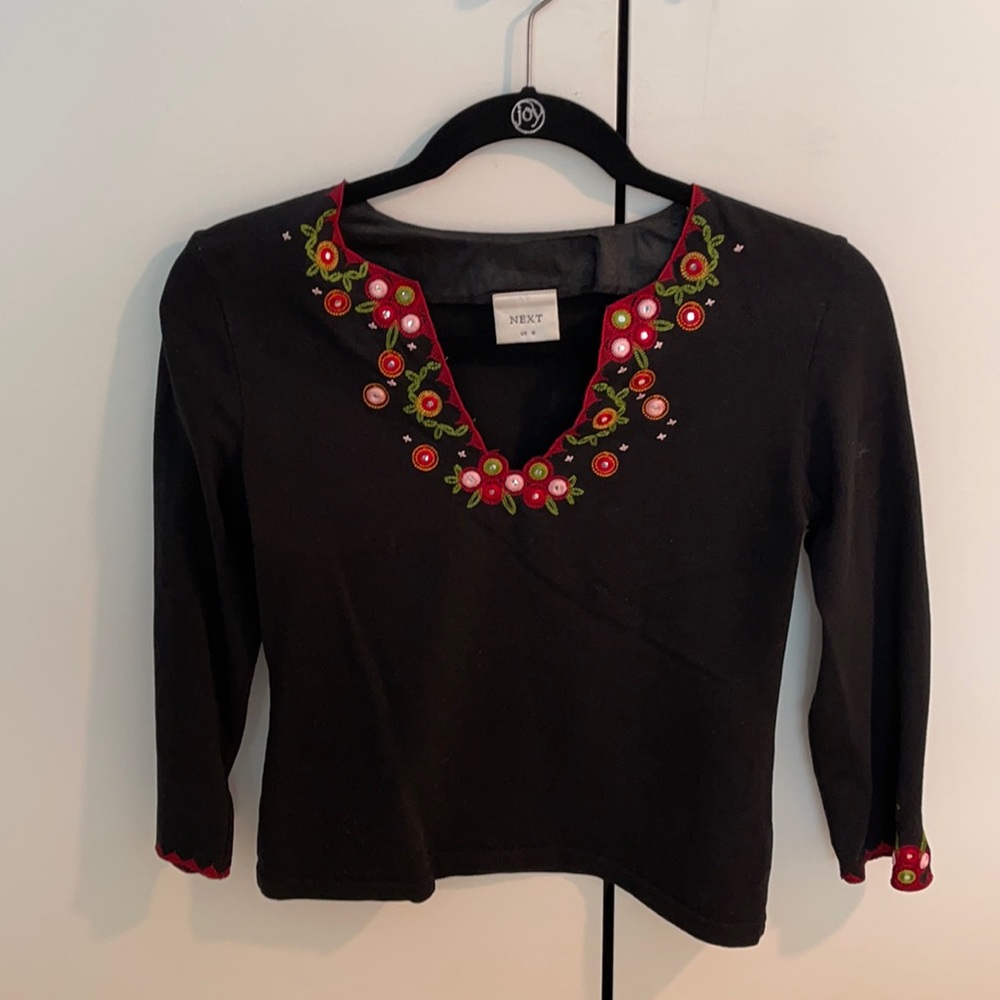 VINTAGE embroidered top. (Mum’s from the 90’s)